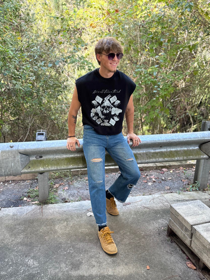 "Rebirth" Hand-Distressed Denim (Blue)